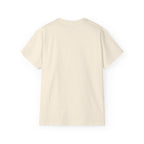 Abstract Graffiti Collage Tee — "JUS MAKE YA MARC" Street Art Graphic Shirt