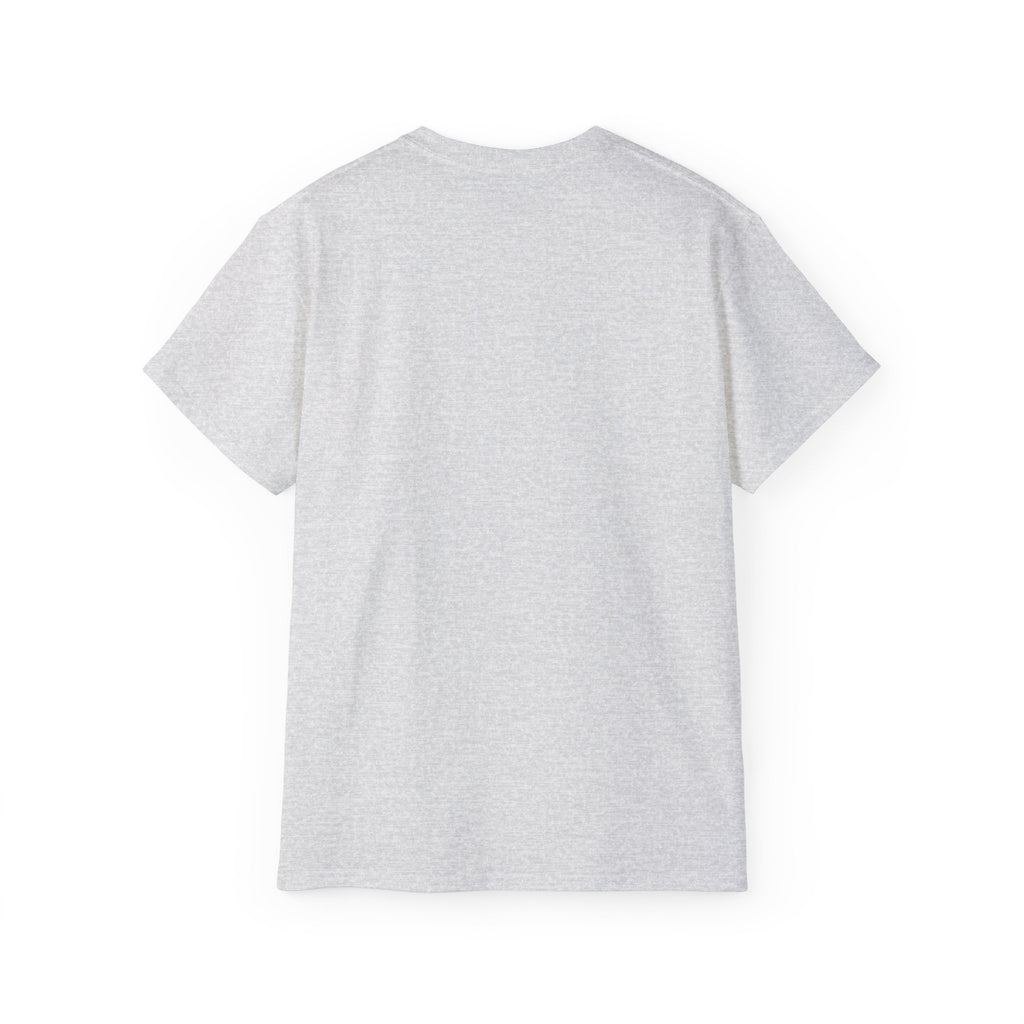 Abstract Graffiti Collage Tee — "JUS MAKE YA MARC" Street Art Graphic Shirt