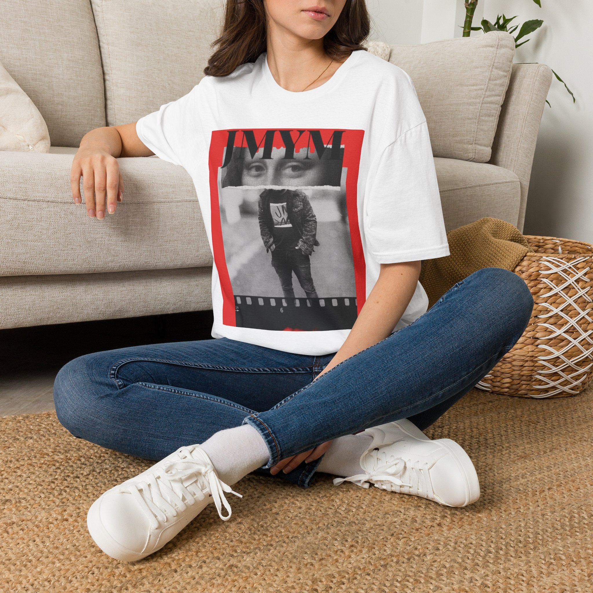 Mona Lisa Eyes Artist Logo Tee — JMYM Signature Art T-Shirt