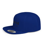 Flat Bill Snapback Hat — “jus make ya marc” Signature Logo