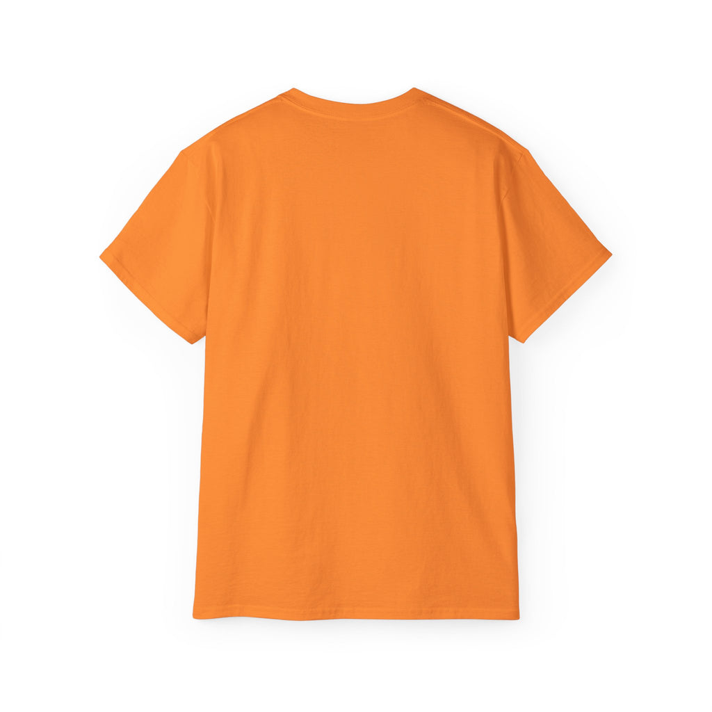 Abstract Graffiti Collage Tee — "JUS MAKE YA MARC" Street Art Graphic Shirt