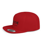 Flat Bill Snapback Hat — “jus make ya marc” Signature Logo