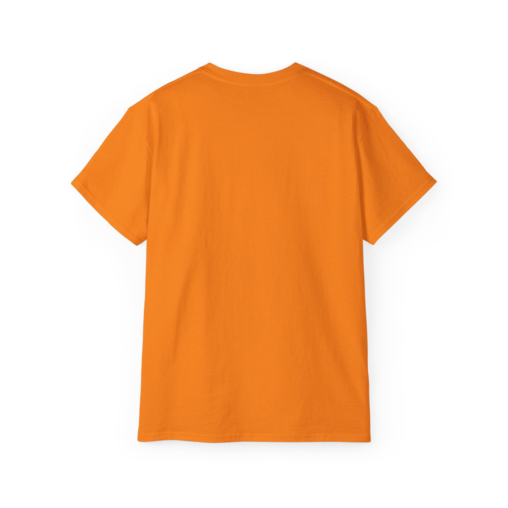 Abstract Graffiti Collage Tee — "JUS MAKE YA MARC" Street Art Graphic Shirt