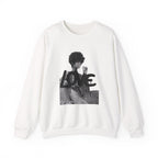 LOVE Photo Crewneck Sweatshirt — Retro Black & White Graphic