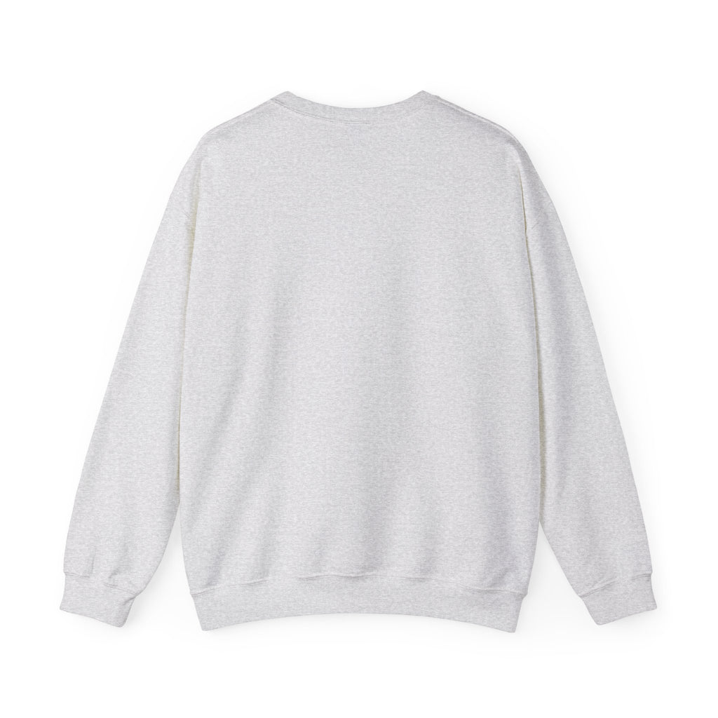 Crewneck Sweatshirt — Upside-Down 'YA MARC / JUS MAKE' Graphic