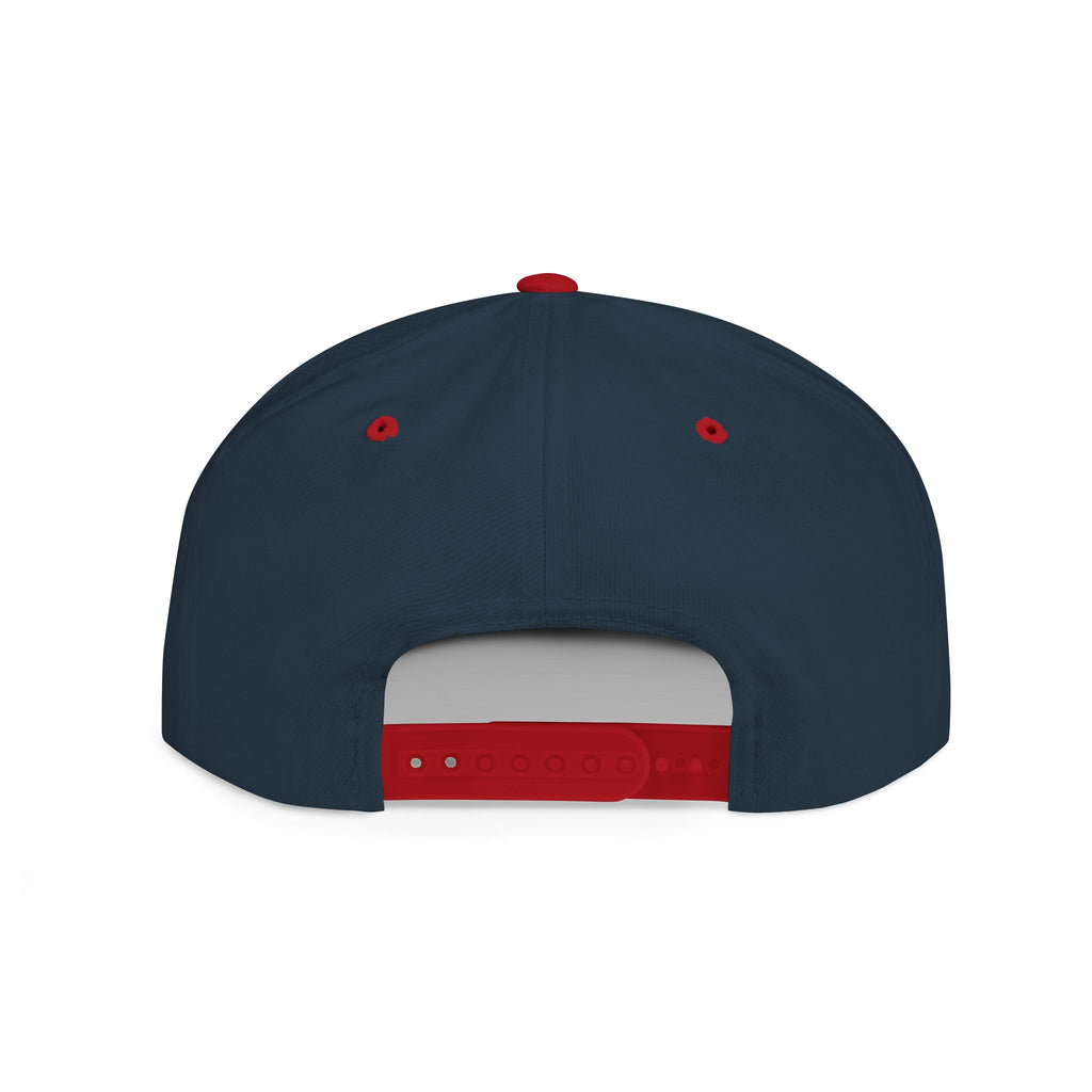 Flat Bill Snapback Hat — “jus make ya marc” Signature Logo