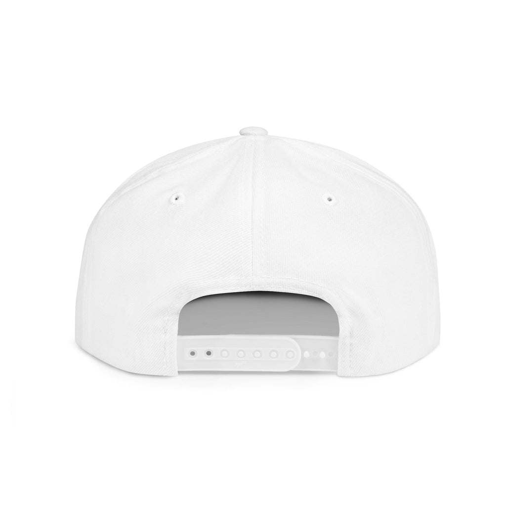 Flat Bill Snapback Hat — “jus make ya marc” Signature Logo